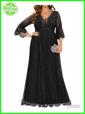 Plus Size Lace Maternity Wedding Dress Long Sleeve A-Line